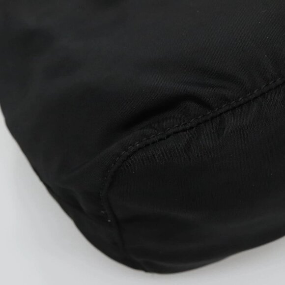 PRADA Pouch Nylon Black Silver Auth 132037 - Picture 15 of 16
